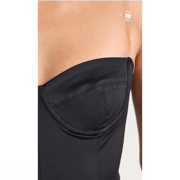 Norma Kamali Corset Mio One Piece Swimsuit Black Size Small - Picture 4 of 6